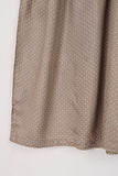 TS-231A-Khaki - Premium Linen Exclusive Fabric Frock