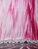 STP-003-White & Pink - Fuschia - 2Pc Boski Linen