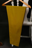 RTW-109-Mustard - 3Pc Stitched Embroidered Organza Dress