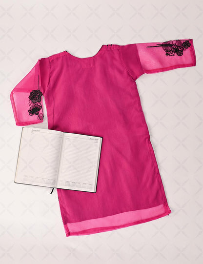 KOS-05-Fuchsia - Kids Stitched Kurti