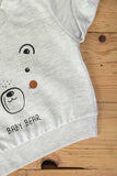 TB-03B-Grey - Cotton Printed Fleece Sweatshirt