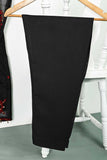 STP-082B-Black - 2Pc Organza Embroidered Premium Adda Work With Malai Trouser