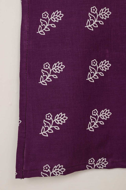 STP-036A-Purple - 2PC COTTON STITCHED