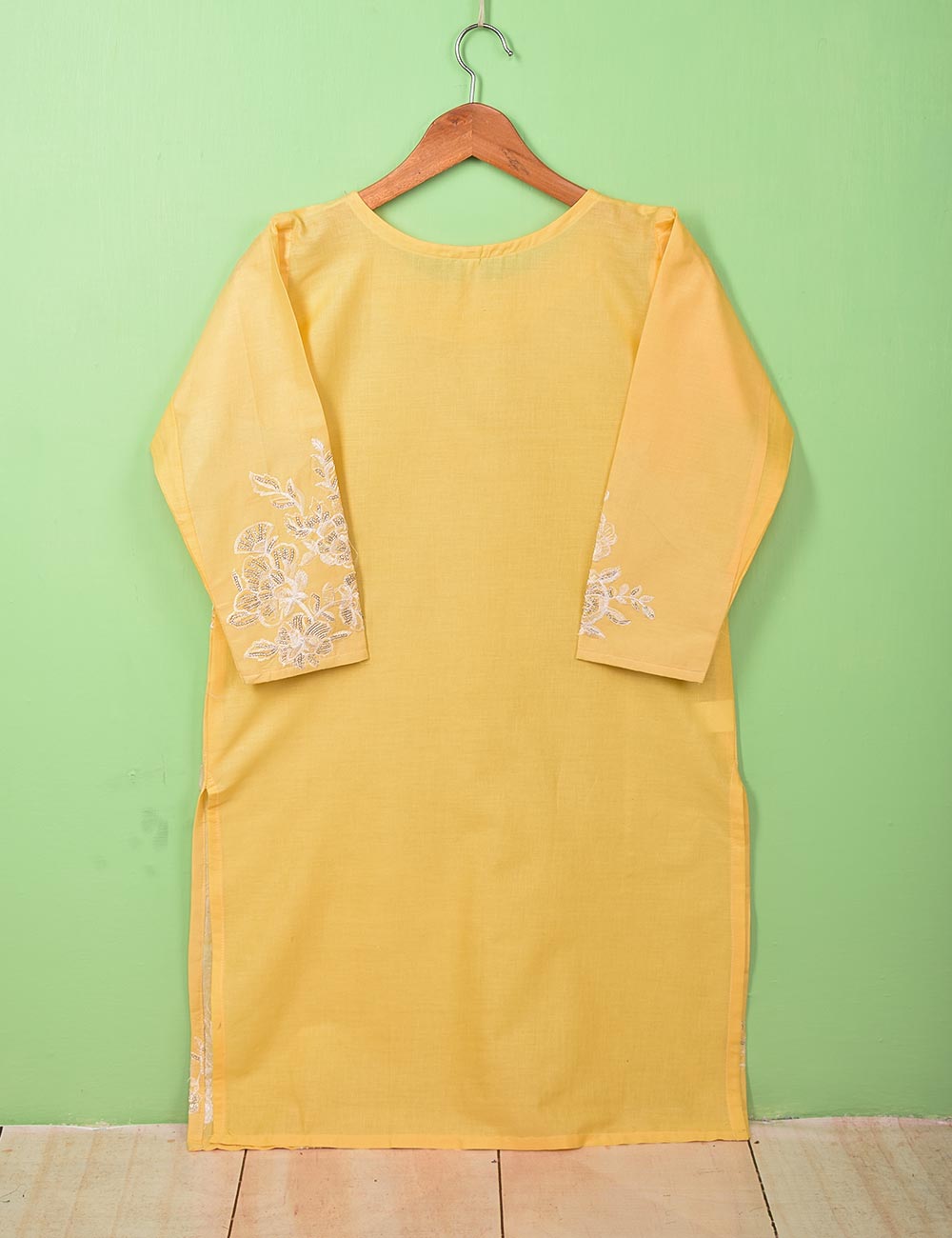 Cotton Embroidered Stitched Kurti - Sunbeam Glory (TS-029D-Yellow)