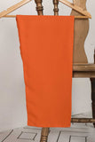 STP-030A-Orange - 2Pc Chiffon Frock With Malai Trouser