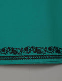 TS-128E-BluishTurquoise - Cotton Embroidered Stitched Kurti