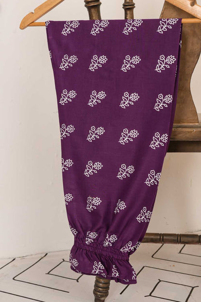 STP-036A-Purple - 2PC COTTON STITCHED