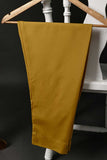 RTW-98-Mustard - 3Pc Stitched Embroidered Organza Dress