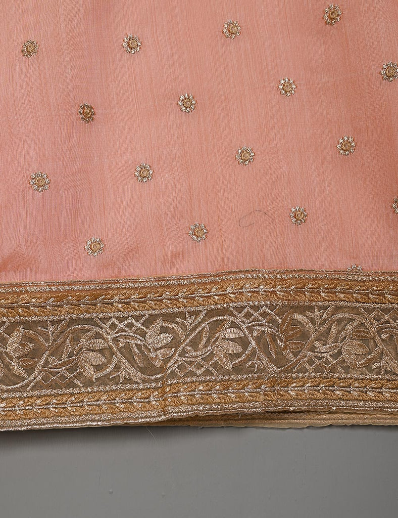STP-010A-PINK - Ethnic Ripples - 2Pc Paper Cotton With Dupatta