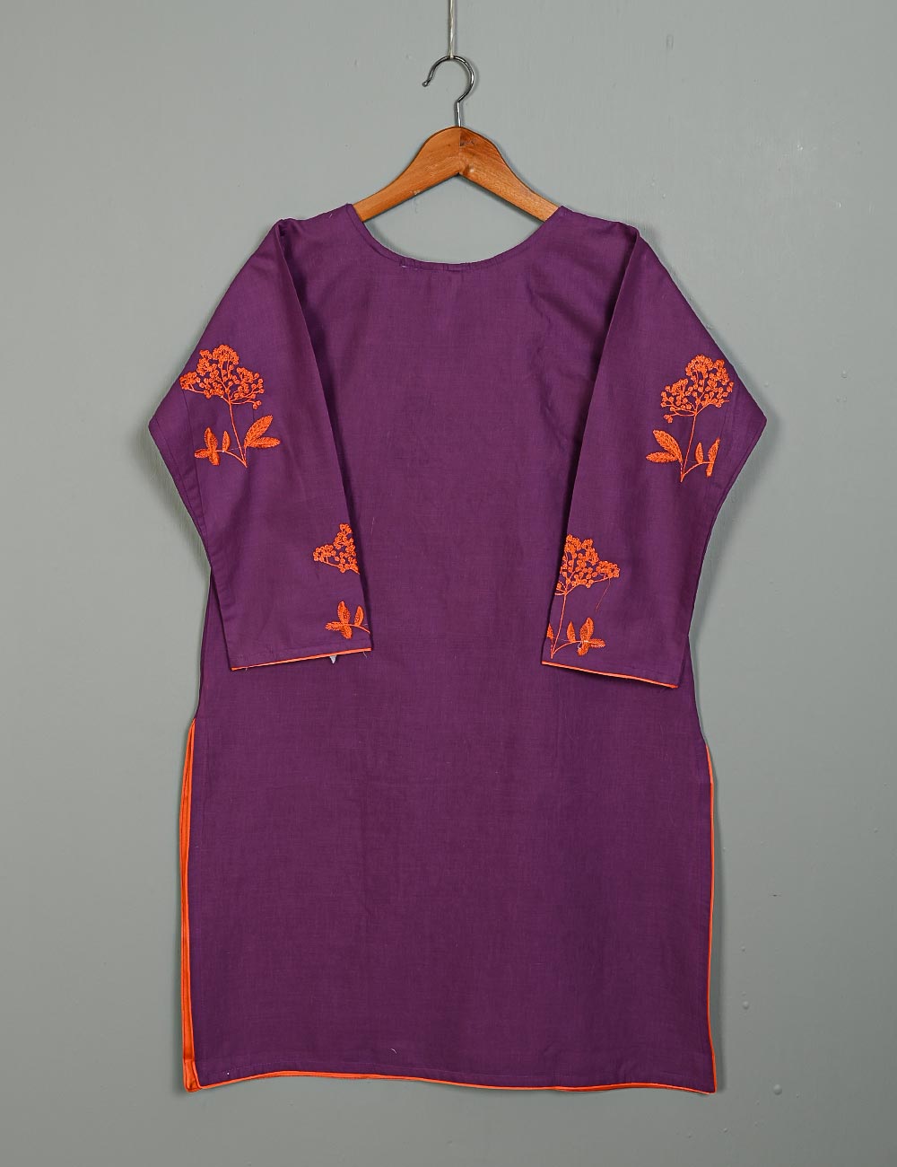 Cotton Embroidered Stitched Kurti - Exotic Loop (TS-066A-Purple)