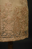 RTW-69-Skin -  3Pc Stitched Embroidered Organza Dress