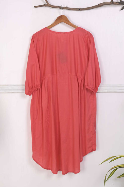 TS-133Q-Pink - LINEN FROCK