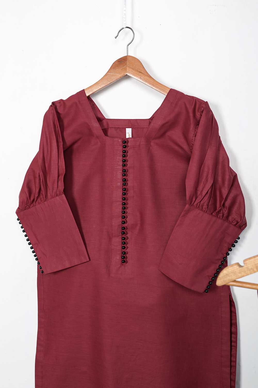 STP-095A-Maroon - 2PC COTTON STITCHED