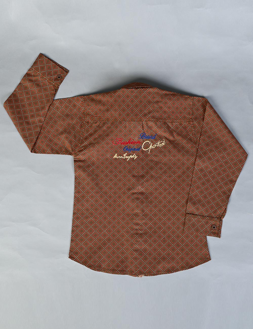 KBS-02-Brown - Kids Boys Shirts