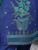 ECT-1C-Blue - SAMSONITE | Un-stitched Cotton Embroidered Lawn