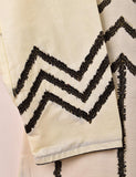 Cotton Embroidered Stitched Kurti - Abstract Art (TS-054B-Cream)