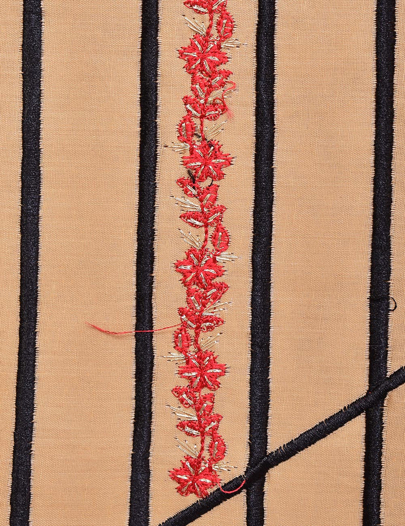 Cotton Embroidered Stitched Kurti - Abstruse Art (TS-043A-Skin)