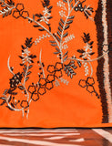 Cotton Embroidered Stitched Kurti - Anemone (TS-003B-Orange)