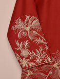 Tehwaar Winter Linen Embroidered Stitched Kurti - Aurora (TW-08B-Red)