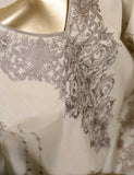 3 Pc Unstitched Lawn Embroidered Dress with Chiffon Dupatta - Blissful Affair (EC-4B)