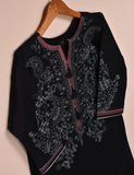 Cambric Embroidered Kurti - Blaze (T20-054-Black)