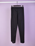 Stitched Cotton Trouser With Pearls - Pearly Delight (CT-16-Black)
