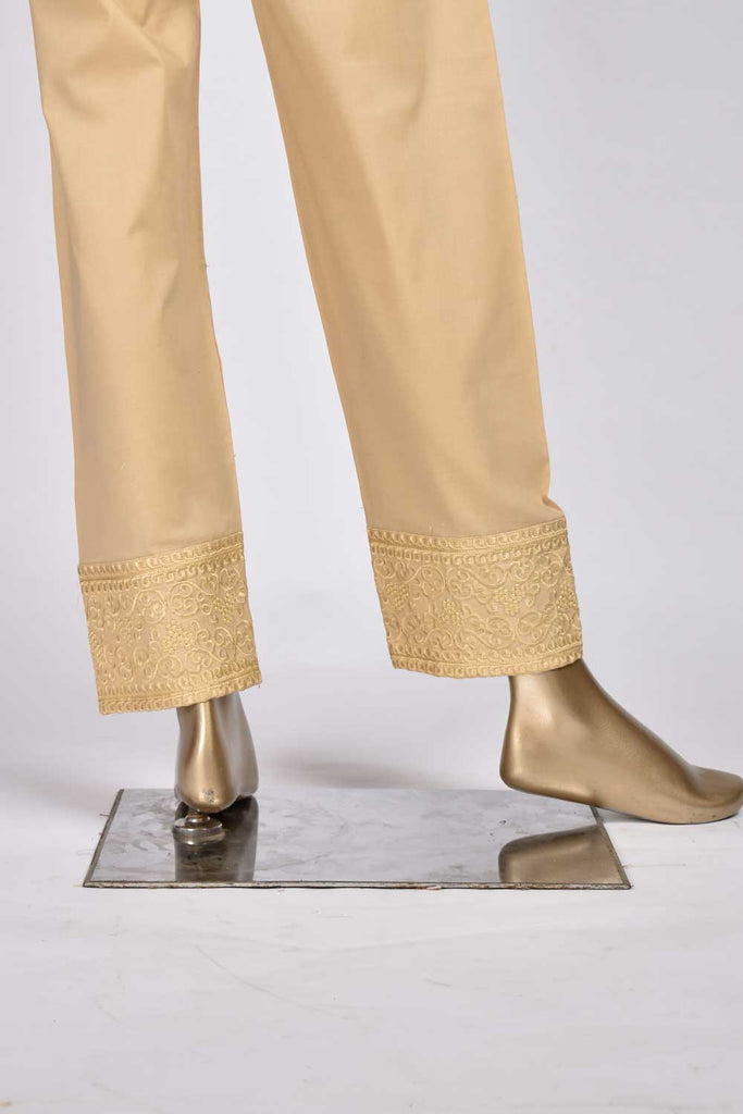 Ready To Wear Cotton Embroidered Trouser - CT-3-Skin
