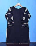 Cotton Embroidered Stitched Kurti - Cosmos (TS-034A-NavyBlue)