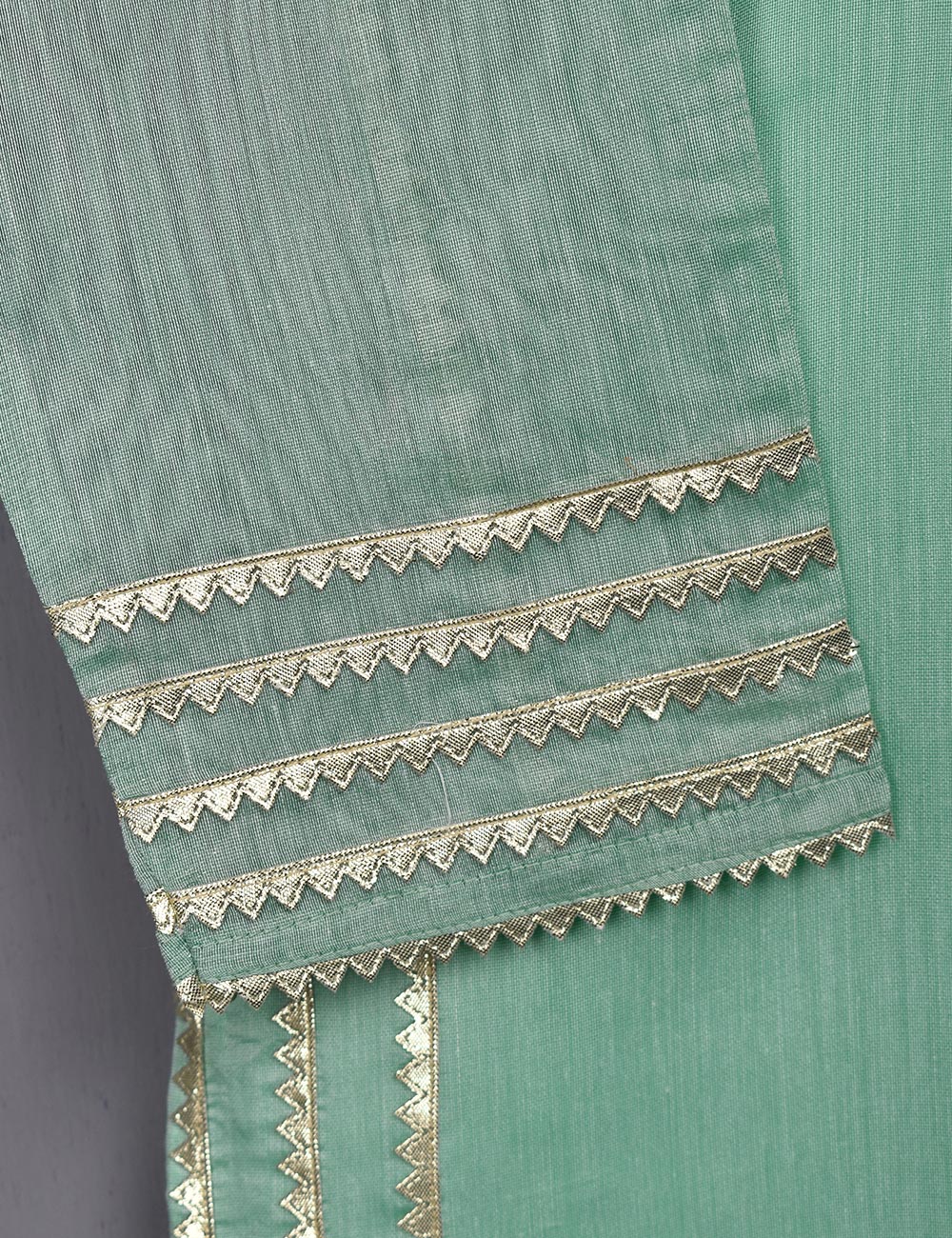 Paper Cotton Stitched Kurti - Crystal Bird (T20-056A-Green)
