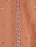 Chiffon Embroidered Stitched Kurti - Daisy (TIE-12-Peach)