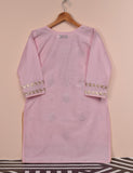 Cotton Embroidered Stitched Kurti - Dazzling Daisy (T20-046B-Pink)