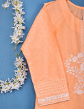 Cotton Embroidered Stitched Kurti - Delicacia (TS-050A-Peach)