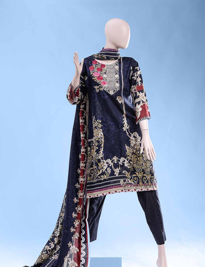 ET-03 - Floral Chic  |  Unstitched Printed & Embroidered Cambric Dress