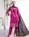 FM-2A - Cherry Blossom | 3 Pc Unstitched Gold Printed Lawn Dress