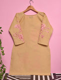 Cotton Embroidered Stitched Kurti - Fleur D'hibiscus (TS-016A-Skin)