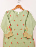 Cotton Embroidered Stitched Kurti - Floral Bed (TS-056A-LightGreen)