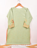 Cotton Embroidered Stitched Kurti - Floral Bed (TS-056A-LightGreen)
