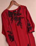 Tehwaar Winter Linen Embroidered Stitched Kurti - Foliage (TW-05C-Red)