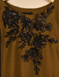 Tehwaar Winter Linen Embroidered Stitched Kurti - Foliage (TW-05G-Brown)