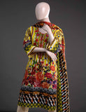 GK-4A - Graceful Heritage  |  Unstitched Printed & Embroidered Khaddar Dress