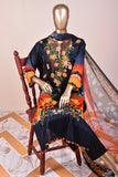 3 Pc Unstitched Embroidered Lawn Dress with Chiffon Printed Dupatta - Spiff (JEL-10)