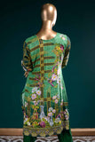 LL-2B - Floral Twist  |  Unstitched Printed & Embroidered Linen Dress