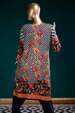LL-4A - Chequered Mix  |  Unstitched Printed & Embroidered Linen Dress