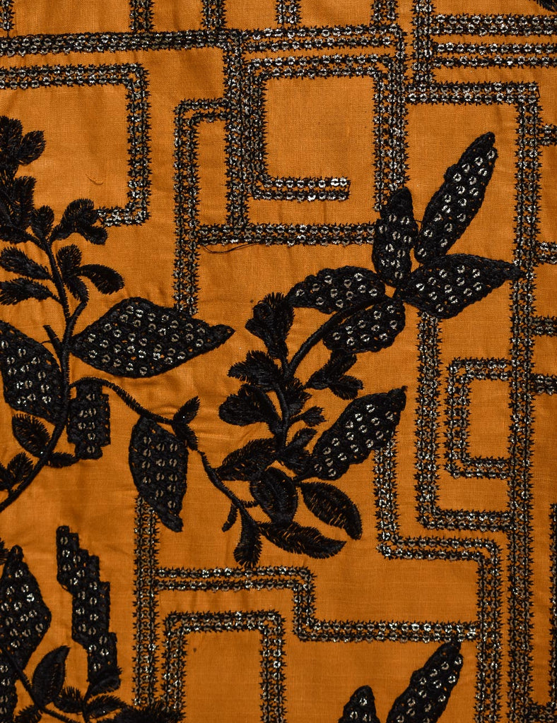 Cotton Embroidered Stitched Kurti - Limbo (TS-019A-Mustard)