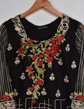 Organza Embroidered Stitched Kurti - Midnight Glory (TIE-11-Black)