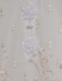 Organza Embroidered Stitched Kurti - Milky Way (TIE-10-White)