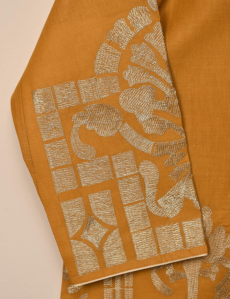 Cotton Embroidered Stitched Kurti - Nemesis (T20-057A-Orange)