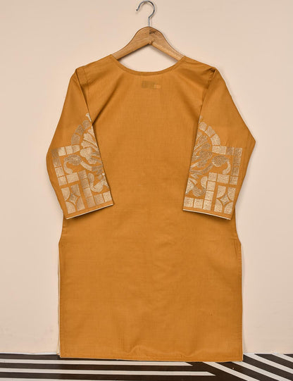 Cotton Embroidered Stitched Kurti - Nemesis (T20-057A-Orange)