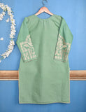 Cotton Embroidered Stitched Kurti - Nemesis (T20-057D-Green)