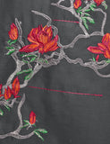 Cotton Embroidered Stitched Kurti - Neon Aurora (TS-018A-Grey)